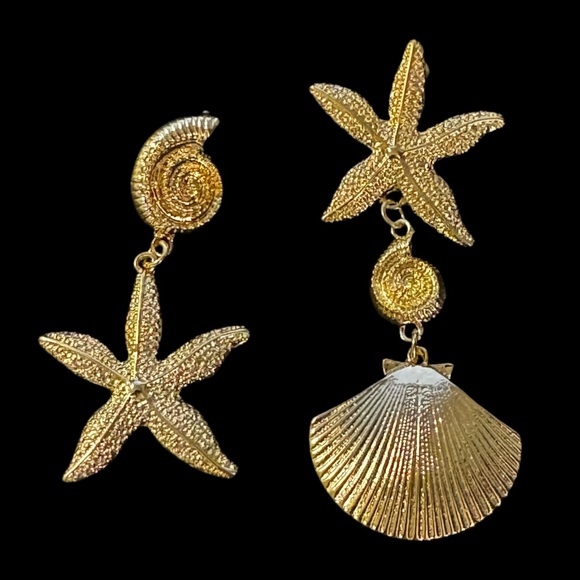 forprecious Jewelry - ✨Elegant Starfish Asymmetrical Earrings Hypoallergenic New